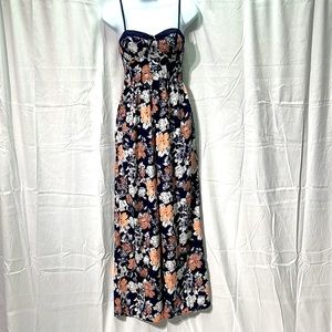 Band of Gypsies bustier top floral jumpsuit - XS